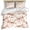 Pink, variant on 3 Piece Pink Western Cowboy Duvet Cover Set Queen Size,Microfiber Comforter/Quilt Cover with Corner Ties and 2 Pillowcases,Retro Ethnic Horse Cactus Plants All Season Soft Bedding with Zipper Closure