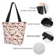 thumbnail image 4 of Fotbe Mushroom Bolsa de Playa con Estampado, Bolsa de Hombro, Bolsa de Mano Espaciosa, Bolsa de Viaje Ligera, Bolsa de Compras Versátil, 4 of 6