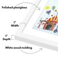 thumbnail image 3 of Americanflat 8.5x11 and 4x6 Art Frame for Kids Displays 2 Images - Perfect for Wall Decor - White, 3 of 7