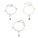 thumbnail image 5 of Minnieouse de mujer geometría vacaciones aniversario cumpleaños fiesta compromiso citas decoración colgante brazalete joyería para mujer Ropa, zapatos y accesorios Miscelánea Plata Minnieouse AP016290-01, 5 of 6