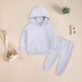 thumbnail image 6 of CAUYDY 10Y 11Y 12Y 13Y 14Y Tween Fall Winter Outfits Long Sleeve Sweatshirt and Sweatpants Two Piece Athleisure Clothing Sets Gift for Child Light Gray for Sizes 13-14 Years, 6 of 9