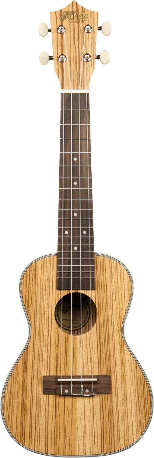 Hilo Premier Series Soprano Ukulele w/ Gig Bag Zebrawood 2964