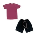 thumbnail image 3 of Colcolo 1/6 Scale Doll T-Shirts Pants Doll Decoration Accessories for 12 Inch Dolls Male Rose Red Black, 3 of 7