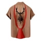 thumbnail image 4 of Camisas Navideñas Para Hombres Botones Casuales Estampado de Playa Turndown Blusa de Manga Corta Odeerbi  ODB195116, 4 of 5