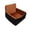04_Travel Car Dog Bed Brown, variant on Dog Car Bed for Travel with Fully Detachable Cleanable Cover, High-Resilience Stuffing & Non-Slip Anchor, Suitable for Outdoor Auto Riding, 17.7x17.7x13.8in by MPOISVA