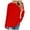 Red2, variant on GigrtiJin Basic Tops for Woman Long Sleeve Casual Solid Color Pullover Blouse Round Neck Loose Shirt with Pocket