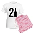 thumbnail image 6 of CafePress - 21 Years Old Women's Light Pajamas - Women's Short Sleeve Print T-Shirt and Pants Light Cotton Pajama Set, 6 of 7