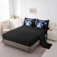 thumbnail image 5 of Feelyou Jungle White Tiger Twin Bedding Sets 7-Piece, Blue Rose Flower Bedding Comforter Set, Couple Lover Men Women Reversible Sheet Sets, Microfiber Bedroom Decor, 5 of 8