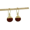 thumbnail image 3 of Gempires Red Jasper Pear Shaped Earrings, 14K Gold Plated Hooks, Women Fashion Earrings, 3 of 6
