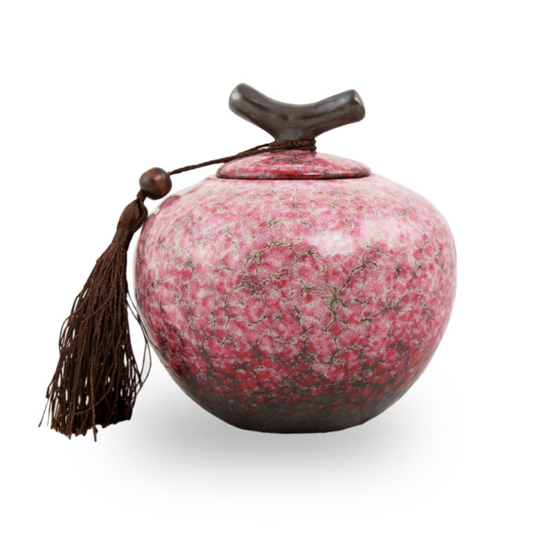 pink pet urn
