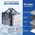 thumbnail image 2 of Maelstrom Bolsa enfriadora suave,Enfriador de lados suaves,Enfriador plegable de 30 latas,Cofre de hielo aislado,Enfriador de camping grande a prueba de fugas,Enfriador de viaje portátil para kayak,Pl, 2 of 5