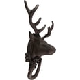 thumbnail image 2 of antiqued finish 8 point buck deer door knocker, 2 of 5