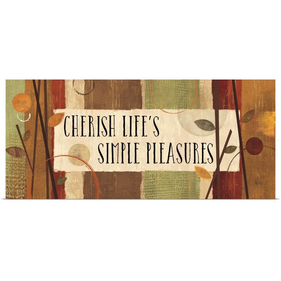 Great BIG Canvas | Rolled Veronique Charron Poster Print entitled Modern Forest Quotes III