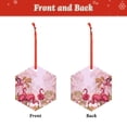 thumbnail image 2 of Sikiie Flamingos In The Tropical Forest Acrylic Christmas Ornament Pendant Christmas Ornaments Hanging Ornament for Christmas Winter New Year Party -Hexagon, 2 of 7