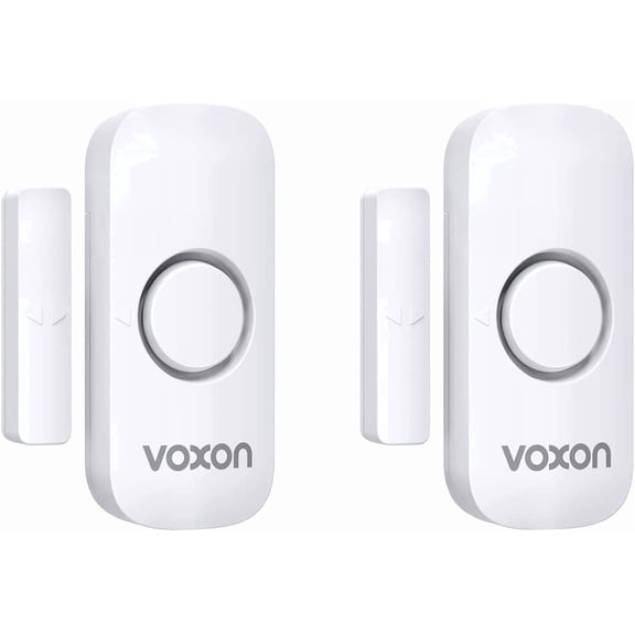 Door Alarms for Kids Safety, VOXON Window Alarm Door Alarm for Home Security Personal Security Window Alarms Sensor Burglar Door Alarm for Pool, Cars, Sheds, Caravans DIY Kit Pack of 2