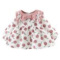 thumbnail image 2 of Vestido Herrnalise para niñas y niños pequeños, para bebés, niñas, manga larga, lazo, estampado naranja, vestidos de princesa, ropa, 2 of 4