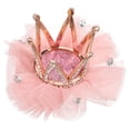 thumbnail image 1 of EeaseCA 1pc Kids Crown Hair Clip Rhinestone Bobby Adorable Bang Clips Hair Accessories for Children Deep Pink, 1 of 8