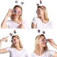 thumbnail image 5 of JOYIN 72 Pcs 4th of July Party Favors with 12 Glasses, 12 Headbands and 48 Tattoo Stickers, Patriotic Headband for Women Girls 4th of July Celebration, Independence Day, Memorial Day, 5 of 8