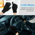 thumbnail image 6 of Loritta 4 Pairs Winter Gloves Knit Warm Gloves for Men Touch Screen Gloves Black, 6 of 7