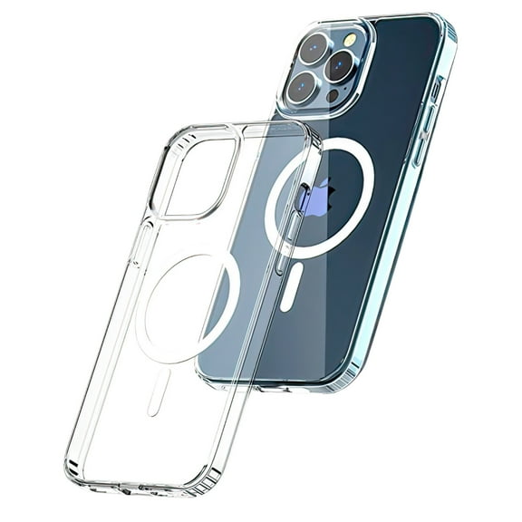 CASEFREAK Clear Silicone Case for iPhone 11 (6.1") with Magnetic Ring MagSafe Compatible