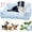 Blue, variant on Dog Cooling Sofa Bed, Orthopedic Bolster Dog Sofa Bed, Breathable Sleeping Couch Pet Bed, Waterproof Lining and Nonskid Bottom, for Large Small Dogs & Cats (Blue, XL-35.43 * 21.65 * 9.84 in)