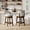 Beige-25in, variant on 360° Swivel Counter Height Bar Stools 25 Inch Upholstered Kitchen Island Chairs with Back Solid Wood Legs and Nailhead Trim, Beige