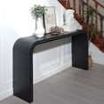 thumbnail image 2 of Ffz Black Wood Console Table, 59In Entryway Table, Curved Waterfall-Style Table,Console Table With Wood Beads,Entrance Table For Entryway, Hallway, Living Room, Foyer, Corridor, 2 of 5