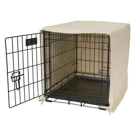 UPC: 0685589301221 | Pet Dreams Breathable Crate Cover – Non Toxic Single Door Dog Crate Covers  Khaki Medium 30 inch