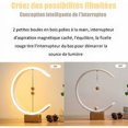 thumbnail image 3 of Lámpara de mesa de madera moderna, lámpara de equilibrio Heng con interruptor de bolas flotantes magnéticas, lámpara de escritorio colgante magnética inteligente con USB, luz de noche LED, 3 of 5