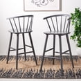 thumbnail image 2 of SAFAVIEH Blanchard Contemporary Bar Stool, Grey, Set of 2 (21.7 in. W x 20.5 in. D x 41.5 in. H), 2 of 13