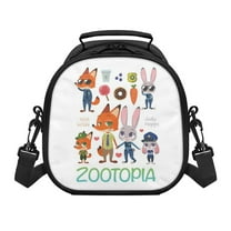 Anime Lunch Bag Zootopia 2 Insulated Lunch Box Leakproof Cooler Food Cartoon Lunch Containers for Work Travel and Picnic