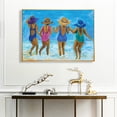 thumbnail image 2 of Cuadros Decorativos Pintura al óleo por números Beach Girls Canvas Artwork Living Room Picture Decoración Ehuebsd Nuevos Originales, 2 of 9