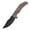 Bronze, variant on Kansept Orion Folding Pocket Knife 3.07''Damascus Blade,Blackwash Titanium Handle,K1089A3