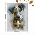 thumbnail image 3 of Qisvanset Cute Dog Portrait Canvas Wall Art 15.75x11.81 Inches, 3 of 8