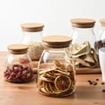 thumbnail image 6 of Raindrops  2 Pcs Storage Jar Airtight Jam Jars Flour Container Sugar with Lid, 6 of 8