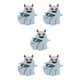 thumbnail image 3 of Broche de esmalte Yuarrent fantasmas blanco minimalista moderno, 3 of 6