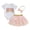 Pink, variant on Bagilaanoe 3Pcs Newborn Baby Girls Easter Clothes Letters Print Sleeve Sleeve Romper Tops Sequin Tutu Skirt Headband 3M 6M 12M 18M Infant Casual Skirt Set