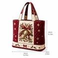 thumbnail image 2 of Christmas 3D Printed Tote Bag Large Capacity Shopping Handbag for Women Quilted Holiday Pattern Carry Bag 43 x 40 x 10cm, 2 of 5
