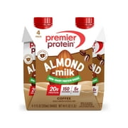 Premier Protein Almondmilk Non-Dairy Protein Shake, 20g Protein, 5g Sugar, 11 Fl oz, Coffee, 4 Count