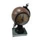 thumbnail image 5 of Reloj de escritorio con forma de globo terráqueo, reloj de mesa, adorno decorativo de arte coleccionable Amarillo, 5 of 6