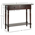 thumbnail image 4 of SAFAVIEH Rosemary 2-Drawer Console Table Dark Cherry, 4 of 5