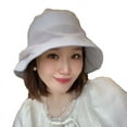 thumbnail image 5 of SikaFu Designer Niche Hat Female High -Quality Versatile Cloud Gauze Lace Fisherman Hat Summer Travels To Shade Sun Hat, 5 of 7