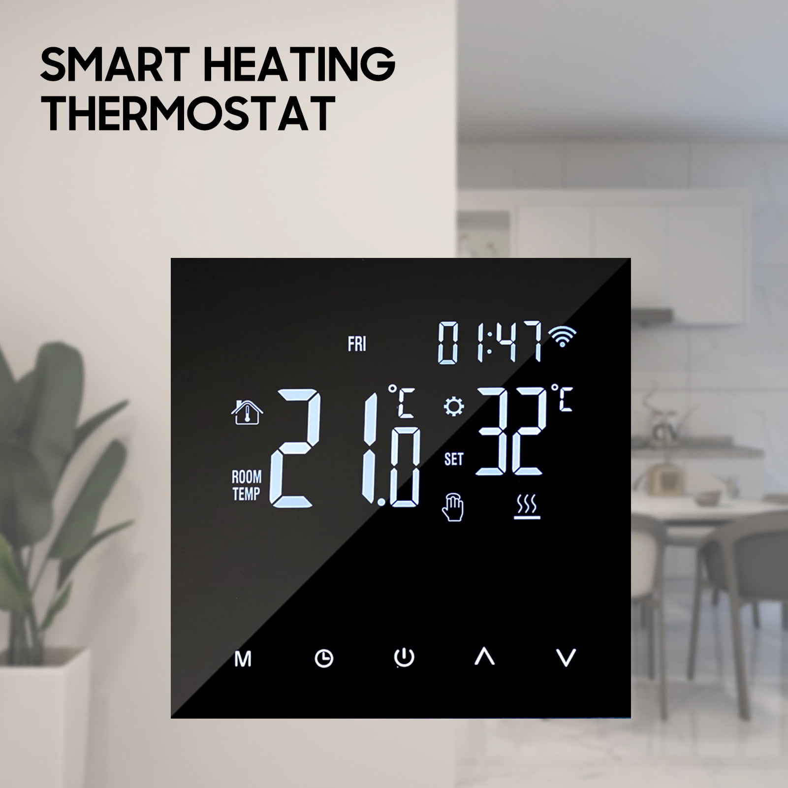 Thermostat Numérique Programmable Pour La Maison - Marque SPORTARC, 15V, Dimensions 10x9x6 Cm