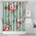 thumbnail image 2 of Waterproof Pioneer Shower Curtain 84x72 Inch Polyester Unique Colorful Floral Shower Curtain for Bathroom Hotel Home Decor with 12 Plastic Hooks, 2 of 5