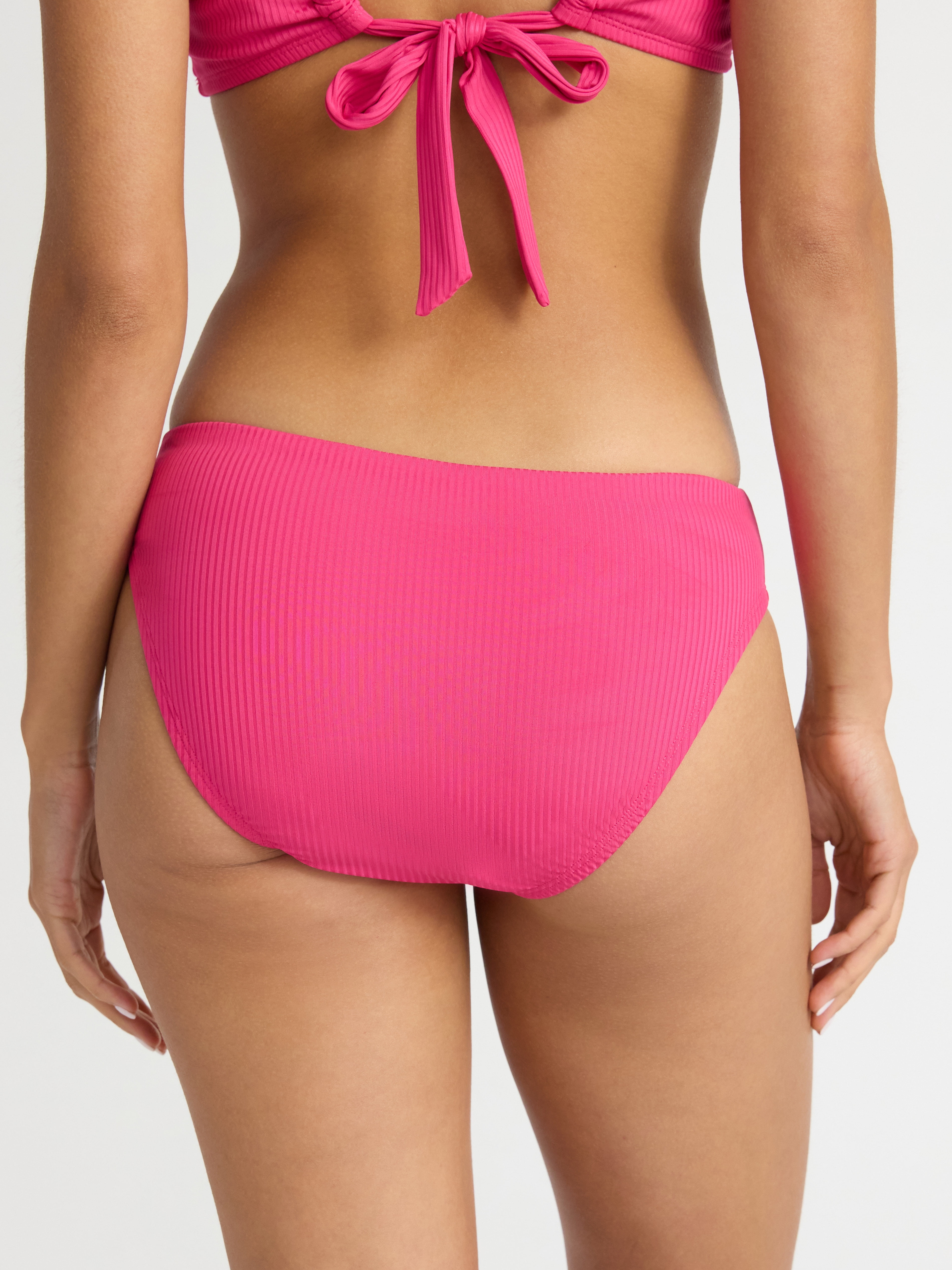 Time and Tru Women’s and Women's Plus High Cut Mid Rise Bikini Bottoms, Sizes XS-2X