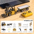 thumbnail image 5 of Collectible 1:64 Miniature Forklift Toy Bluetooth-compatible Remote Control with Realistic Design Strong ABS Alloy Construction, 5 of 8