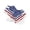 D001- Sky Blue, variant on Dog T Shirts for Small Dogs, Patriotic Holiday Design, Soft Stretch Fabric, Classic Star Print, 1 Set, Backyard Barbecue Wear