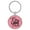 Pink, variant on On Lake Mode Light Brown Laser Engraved Leatherette Keychain Backpack Pull - 1.5 x 3 Inches