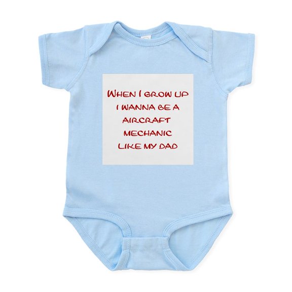 CafePress - Aircraft Mechanic Infant Bodysuit - Baby Light Bodysuit, Size Newborn - 24 Months