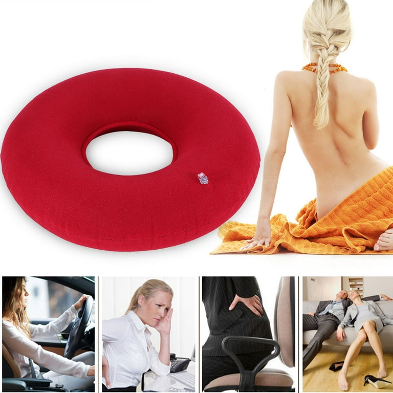 Inflatable Vinyl Ring Round Seat Cushion Medical Hemorrhoid Pillow Donut  Free Pump Rubber Inflatable Seat Pad 34*12 cm - AliExpress